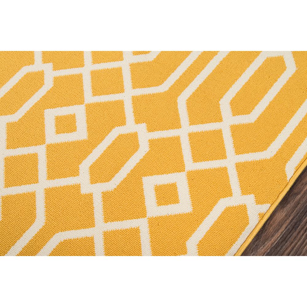 Contemporary Rectangle Area Rug, Yellow, 3'11" X 5'7"