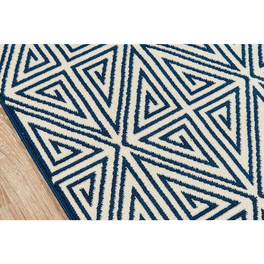 Contemporary Rectangle Area Rug, Navy, 3'11" X 5'7"