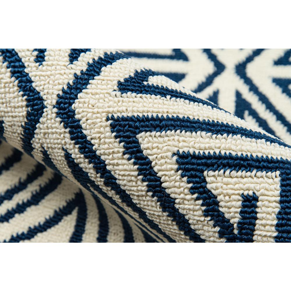 Contemporary Rectangle Area Rug, Navy, 3'11" X 5'7"