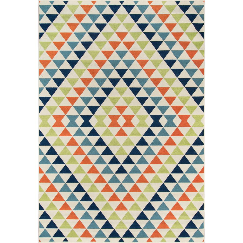 Contemporary Rectangle Area Rug, Multi, 3'11" X 5'7"