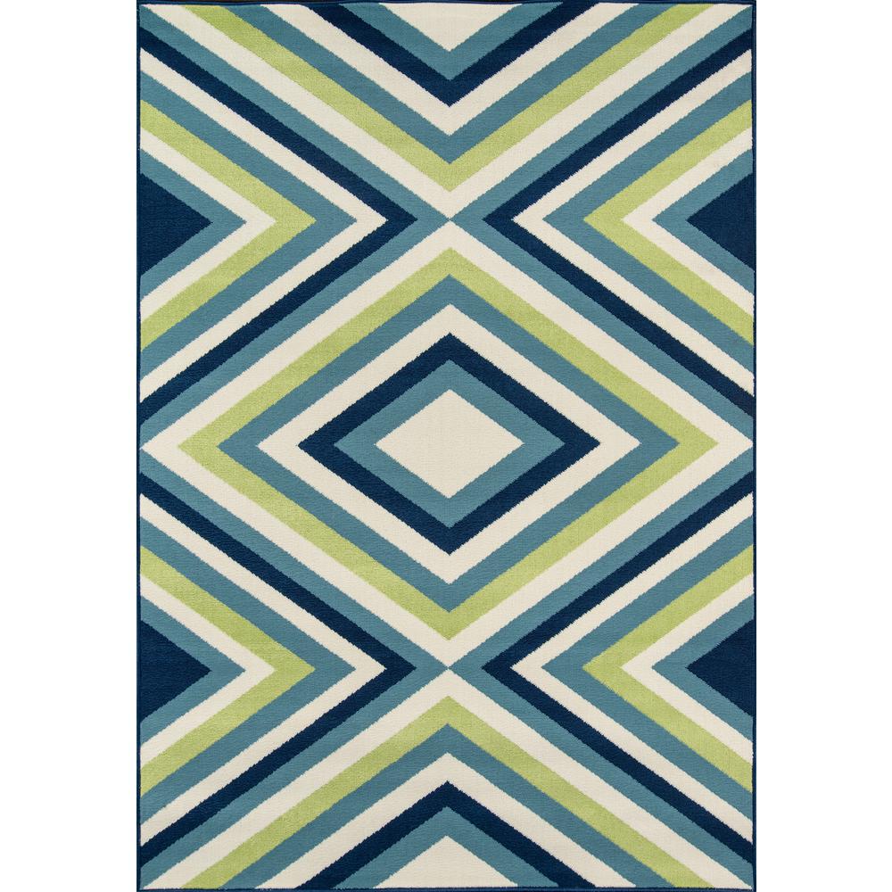 Contemporary Rectangle Area Rug, Multi, 3'11" X 5'7"