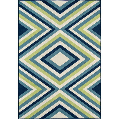 Contemporary Rectangle Area Rug, Multi, 3'11" X 5'7"