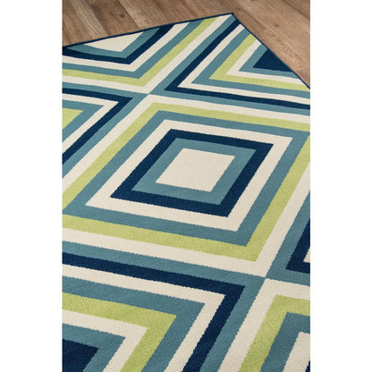 Contemporary Rectangle Area Rug, Multi, 3'11" X 5'7"