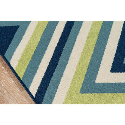 Contemporary Rectangle Area Rug, Multi, 3'11" X 5'7"