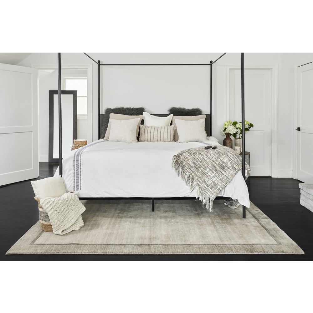 Contemporary Rectangle Area Rug, Grey, 8' X 10'