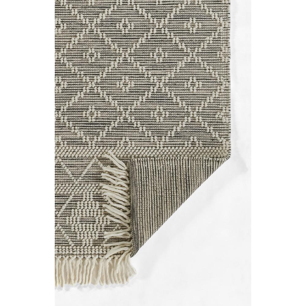 Contemporary Rectangle Area Rug, Charcoal, 3'6" X 5'6"