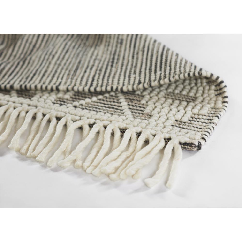 Contemporary Rectangle Area Rug, Charcoal, 3'6" X 5'6"