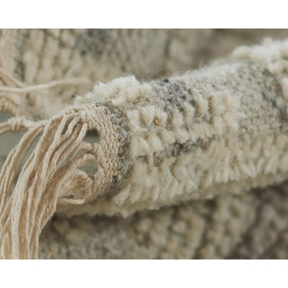 Traditional Rectangle Area Rug, Ivory, 3'6" X 5'6"