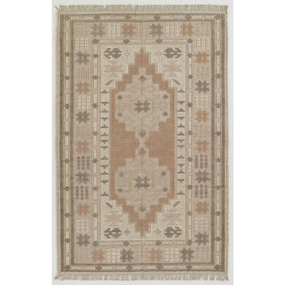 Traditional Rectangle Area Rug, Blush, 3'6" X 5'6"