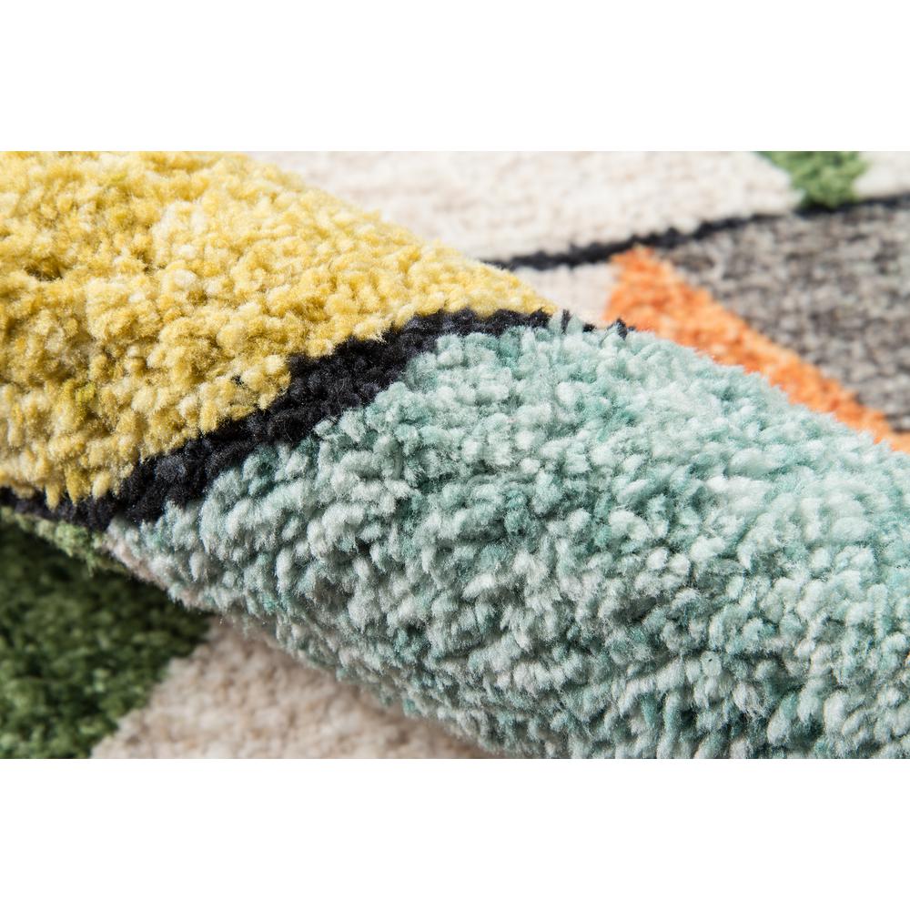 Modern Rectangle Area Rug, Multi, 7'6" X 9'6"
