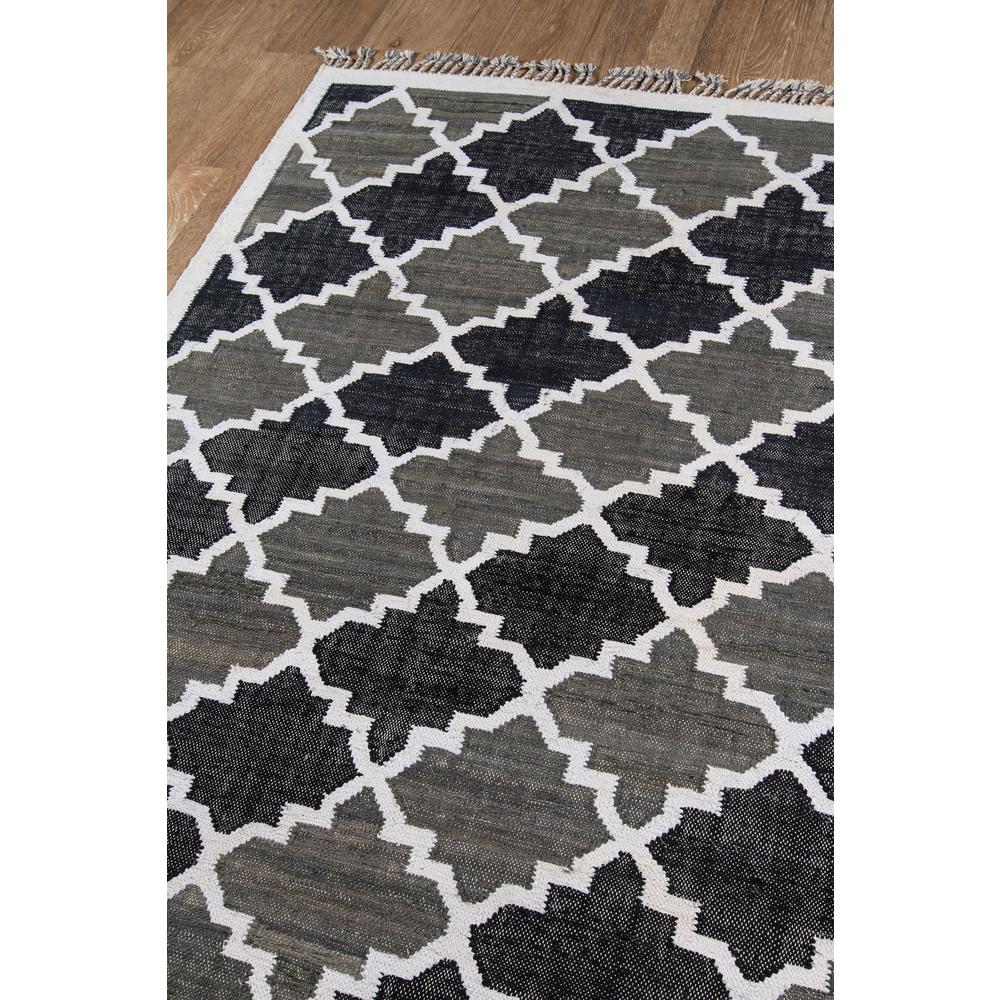 Contemporary Rectangle Area Rug, Charcoal, 3'3" X 5'3"