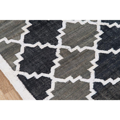 Contemporary Rectangle Area Rug, Charcoal, 3'3" X 5'3"