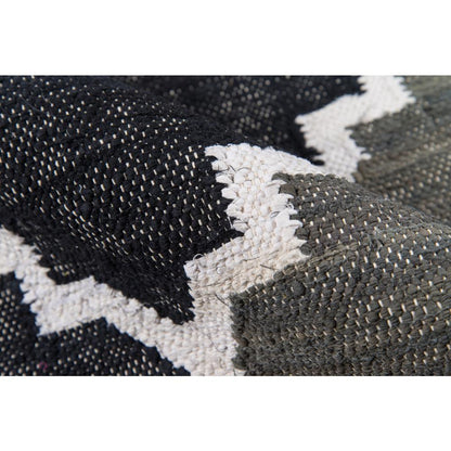 Contemporary Rectangle Area Rug, Charcoal, 3'3" X 5'3"