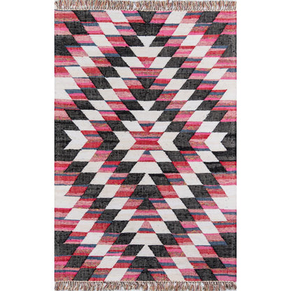 Contemporary Rectangle Area Rug, Multi, 3'3" X 5'3"