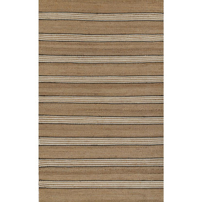 Contemporary Rectangle Area Rug, Brown, 5' X 8'