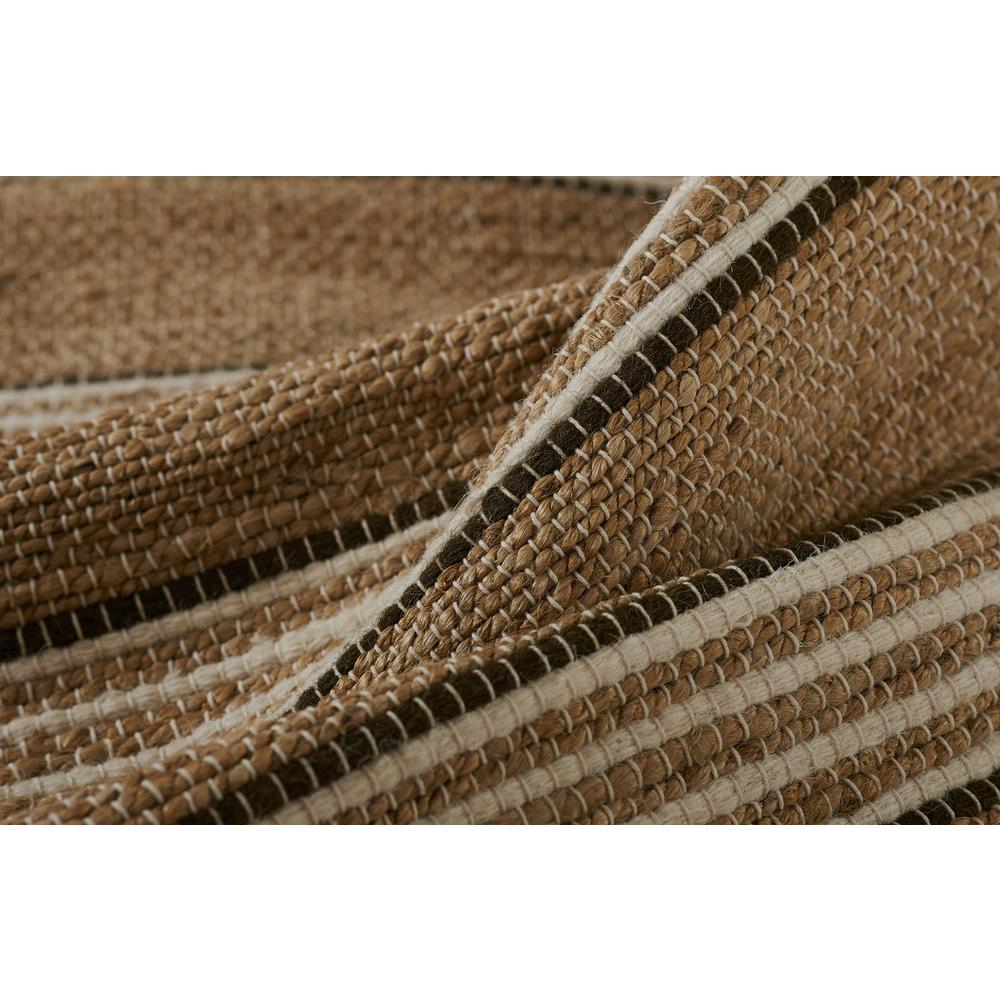Contemporary Rectangle Area Rug, Brown, 5' X 8'