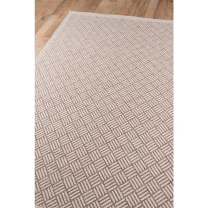 Contemporary Runner Area Rug, Tan, 2'7" X 7'6" Runner