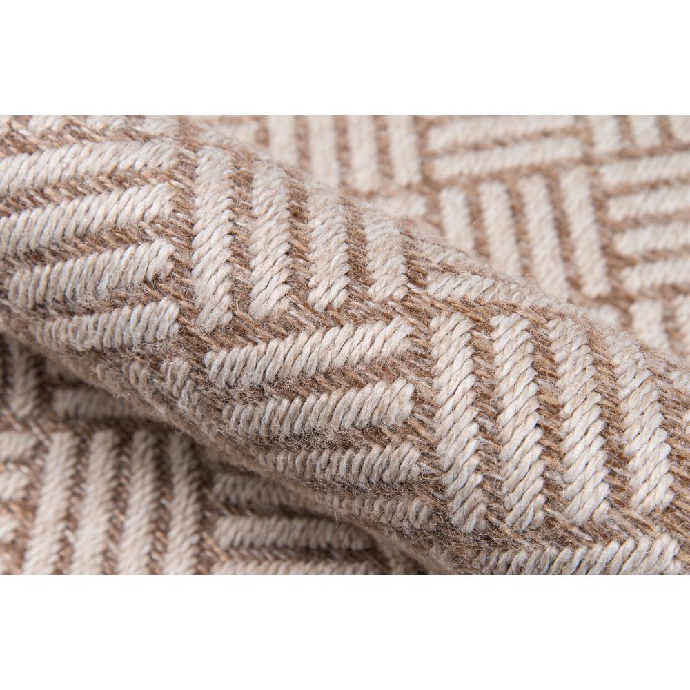 Contemporary Runner Area Rug, Tan, 2'7" X 7'6" Runner