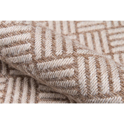 Contemporary Runner Area Rug, Tan, 2'7" X 7'6" Runner