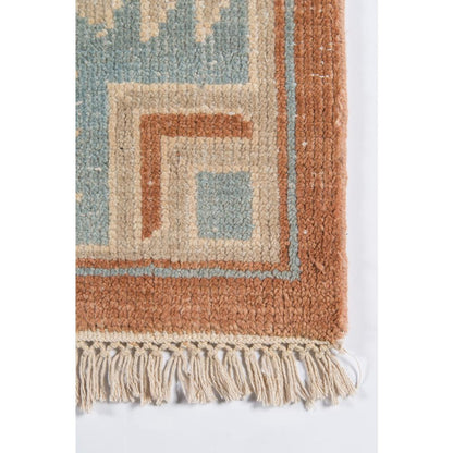 Traditional Rectangle Area Rug, Rust, 7'9" X 9'9"