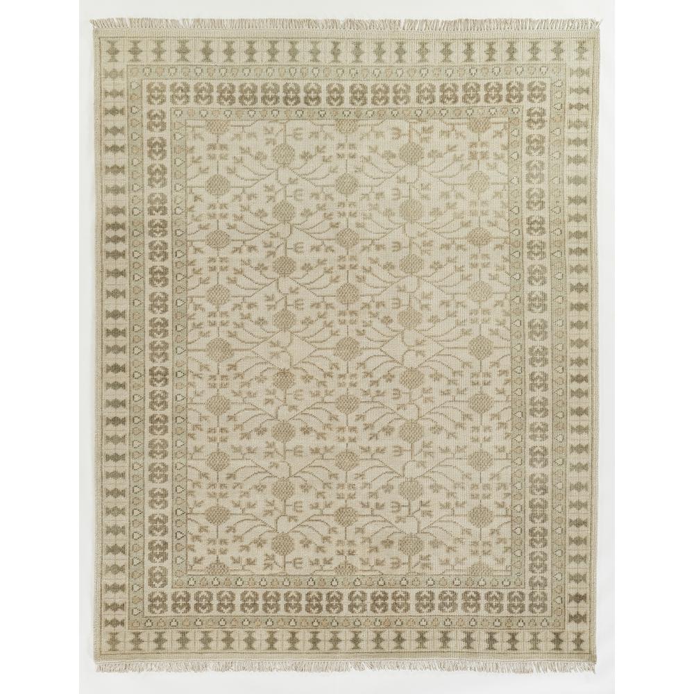 Traditional Rectangle Area Rug, Beige, 7'9" X 9'9"