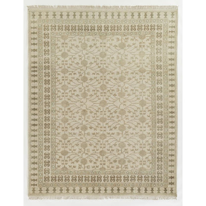 Traditional Rectangle Area Rug, Beige, 7'9" X 9'9"
