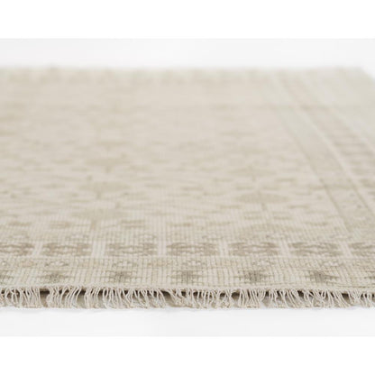 Traditional Rectangle Area Rug, Beige, 7'9" X 9'9"