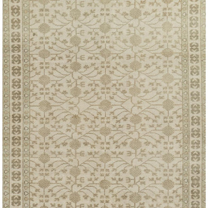 Traditional Rectangle Area Rug, Beige, 7'9" X 9'9"