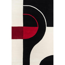 Contemporary Rectangle Area Rug, Black, 8' X 10'