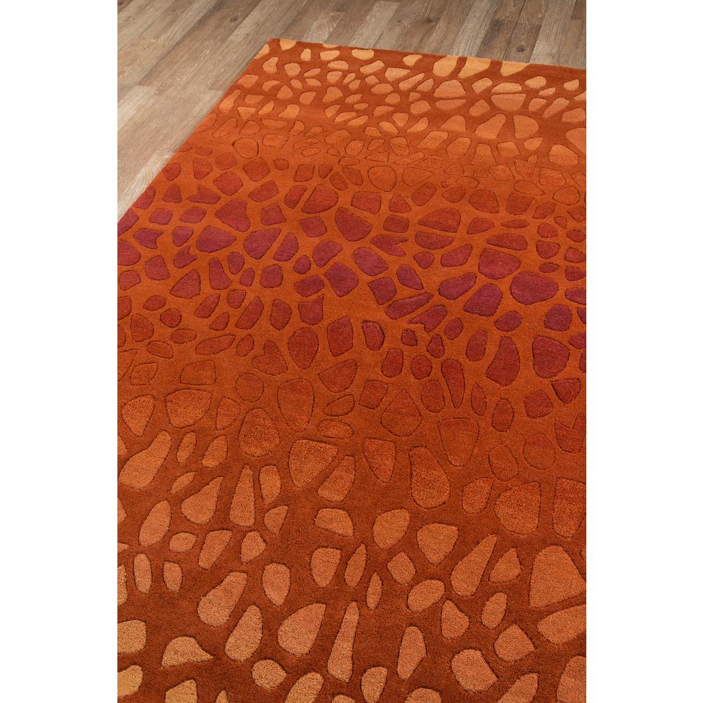 Contemporary Rectangle Area Rug, Paprika, 8' X 10'