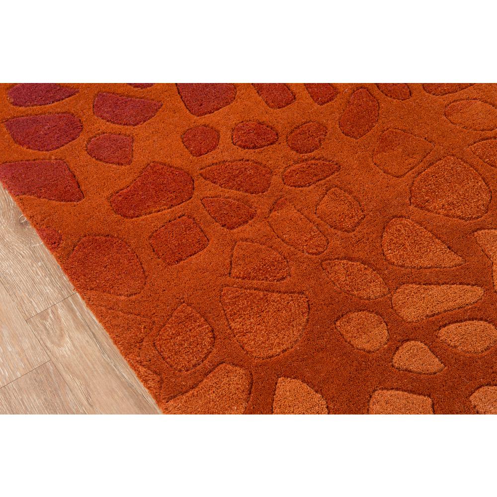 Contemporary Rectangle Area Rug, Paprika, 8' X 10'