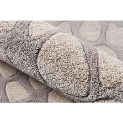 Contemporary Rectangle Area Rug, Silver, 8' X 10'