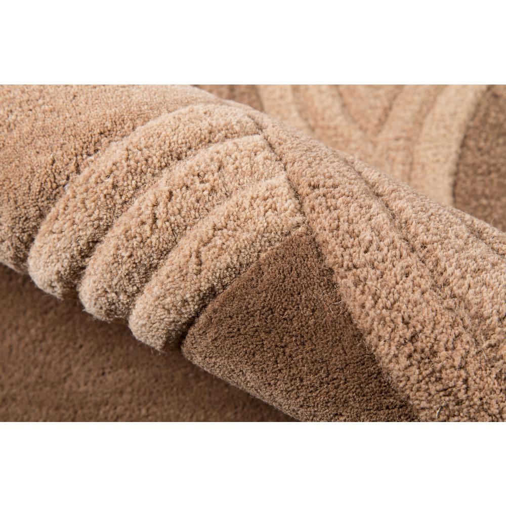 Transitional Rectangle Area Rug, Mocha, 8' X 10'