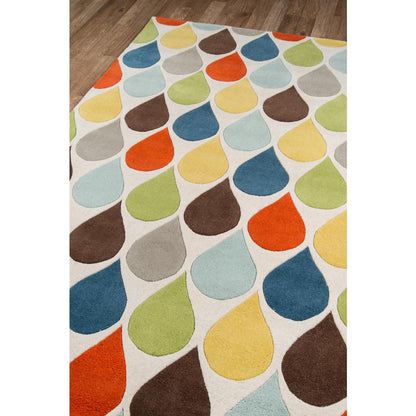 Contemporary Rectangle Area Rug, Multi, 8' X 10'