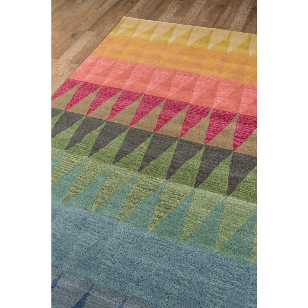 Contemporary Rectangle Area Rug, Multi Red, 8' X 10'
