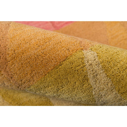 Contemporary Rectangle Area Rug, Multi Red, 8' X 10'