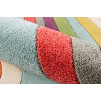 Contemporary Rectangle Area Rug, Multi, 8' X 10'