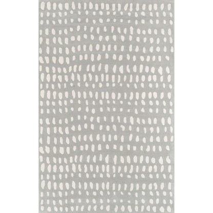 Contemporary Rectangle Area Rug, Grey, 8' X 10'