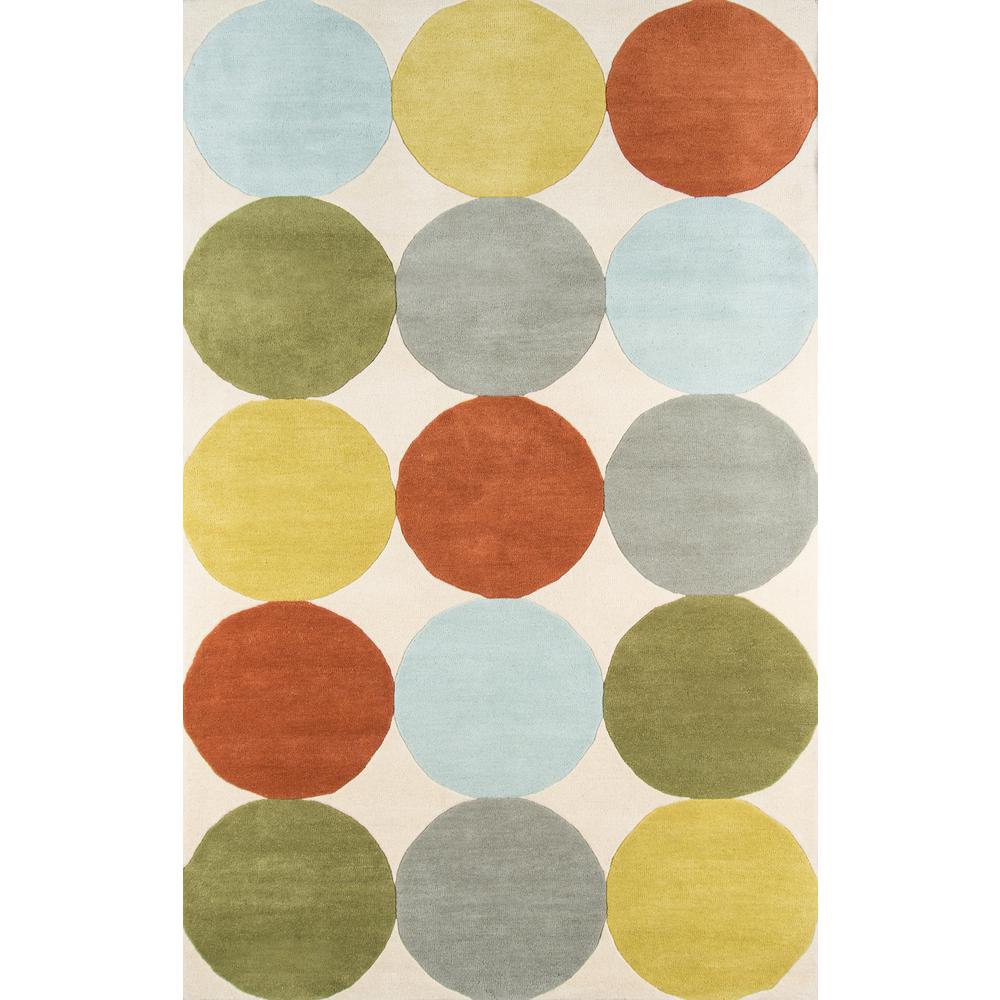 Modern Rectangle Area Rug, Multi, 8' X 10'