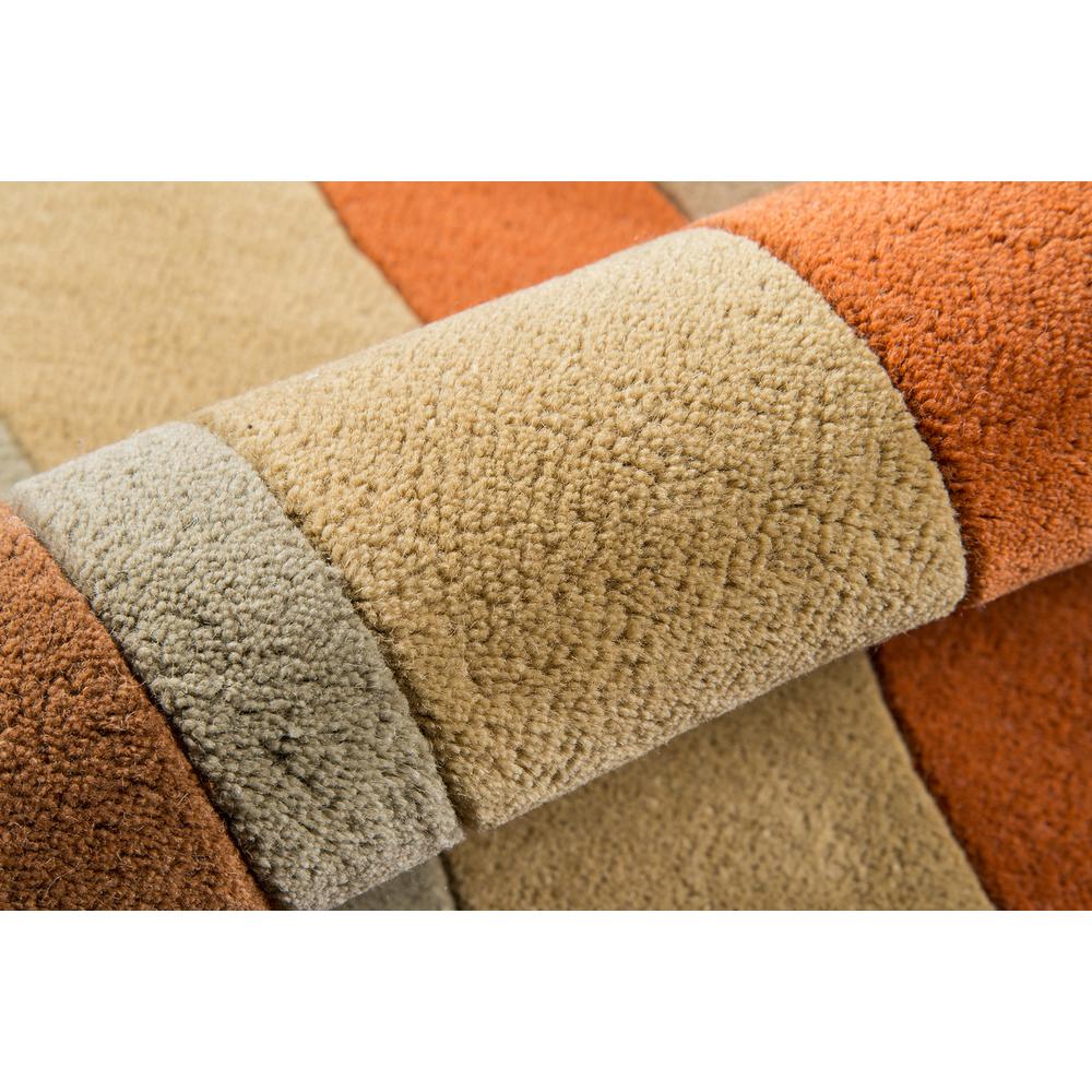 Contemporary Rectangle Area Rug, Brown, 8' X 10'
