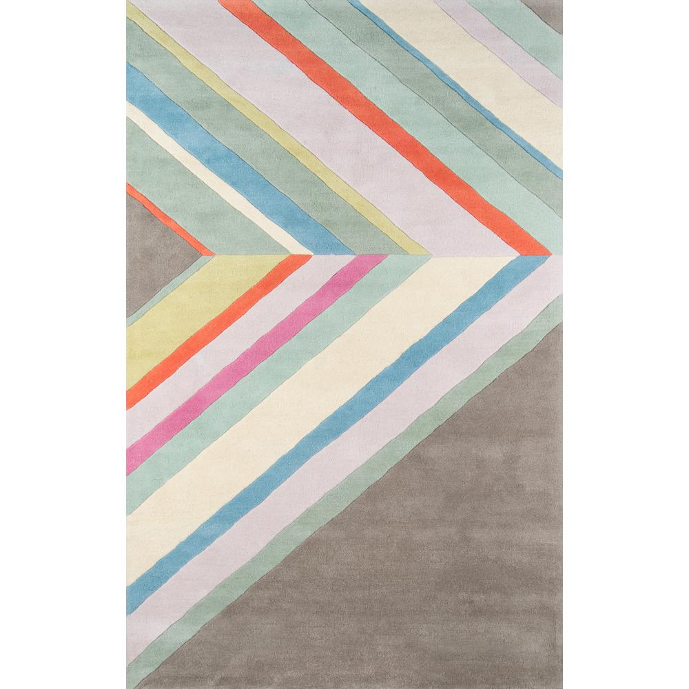 Contemporary Rectangle Area Rug, Grey, 8' X 10'