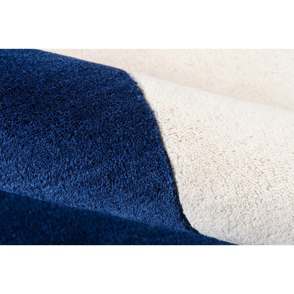 Contemporary Rectangle Area Rug, Navy, 8' X 10'