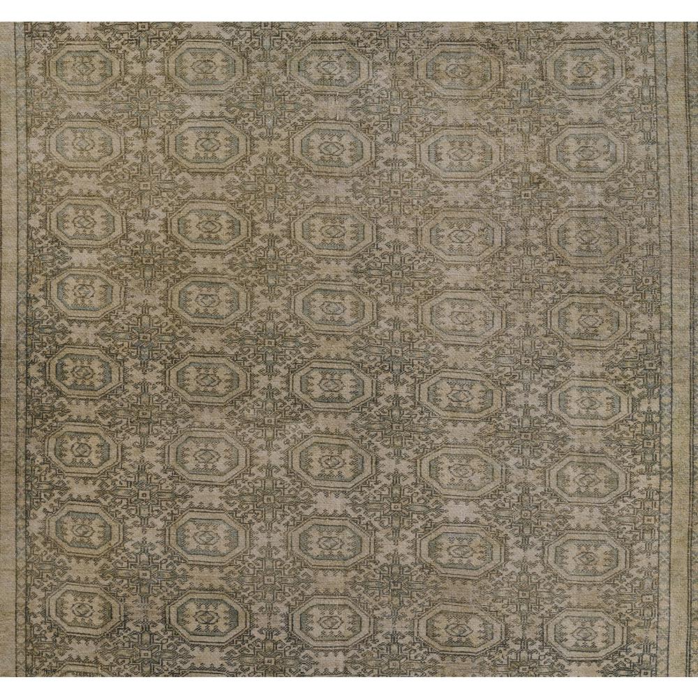 Traditional Rectangle Area Rug, Green, 3' X 5'