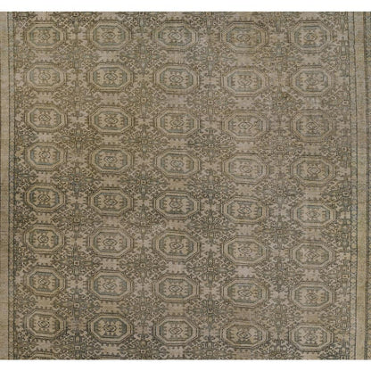 Traditional Rectangle Area Rug, Green, 3' X 5'