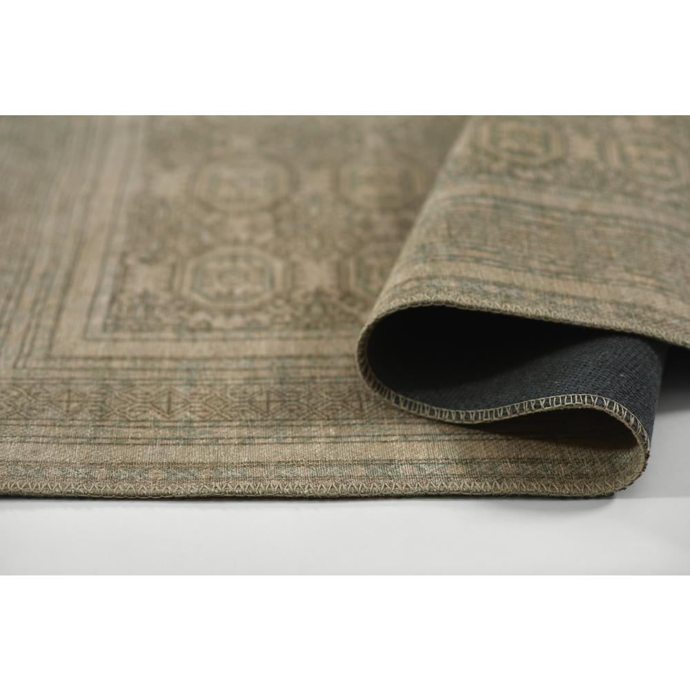 Traditional Rectangle Area Rug, Green, 3' X 5'