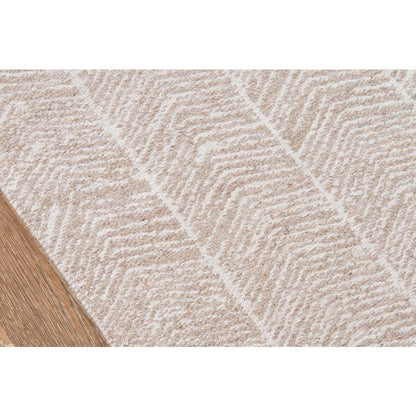 Contemporary Rectangle Area Rug, Brown, 5' X 7'6"