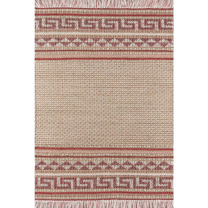 Transitional Rectangle Area Rug, Pink, 5' X 7'