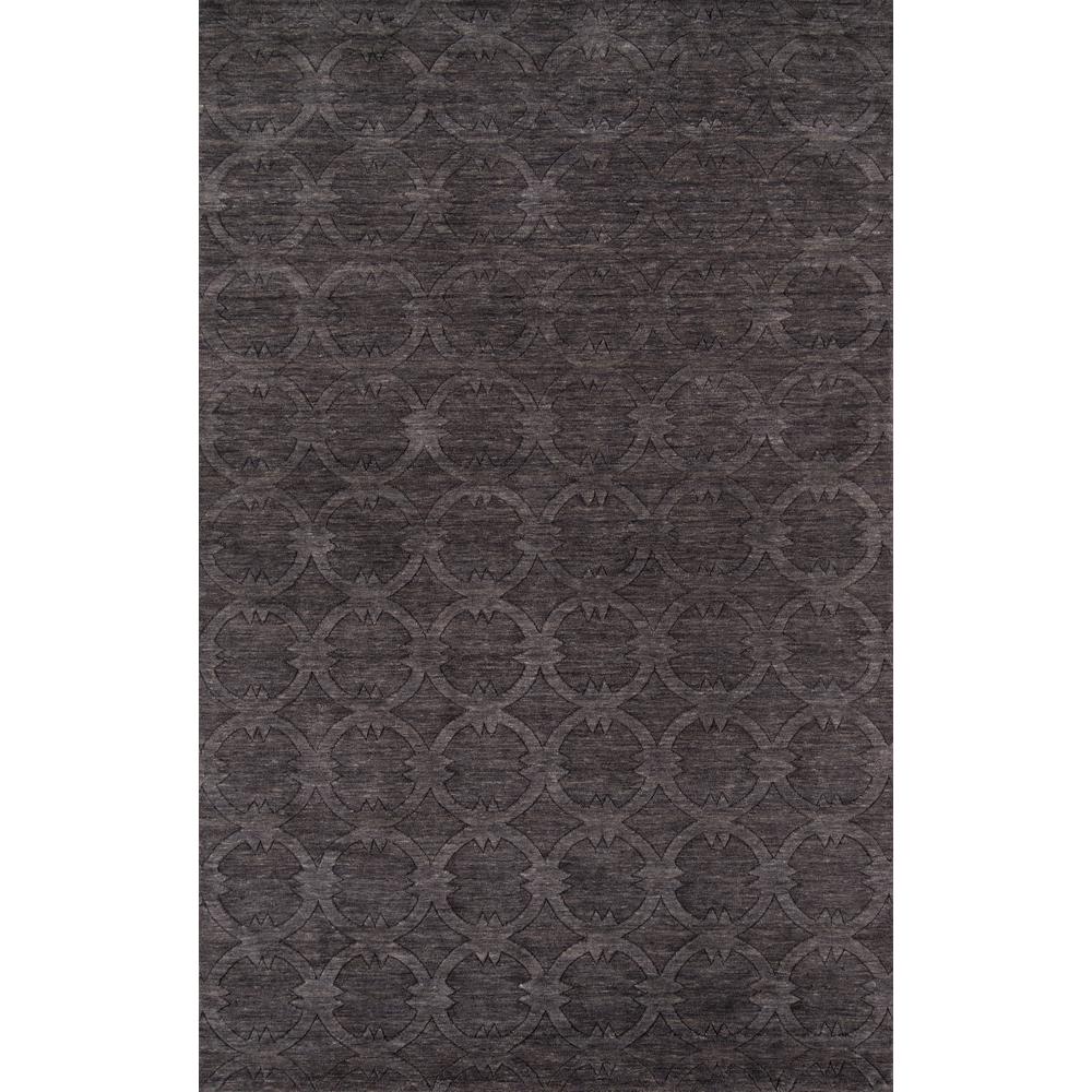 Contemporary Rectangle Area Rug, Charcoal, 5' X 8'
