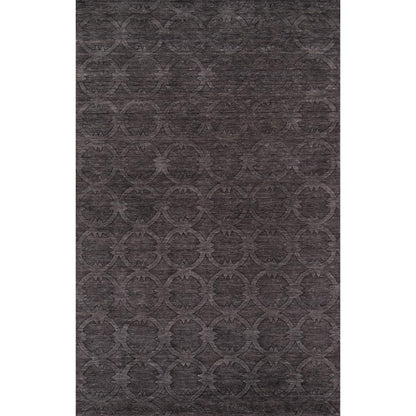 Contemporary Rectangle Area Rug, Charcoal, 5' X 8'