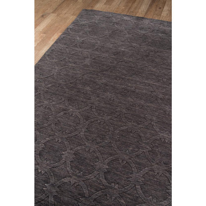 Contemporary Rectangle Area Rug, Charcoal, 5' X 8'